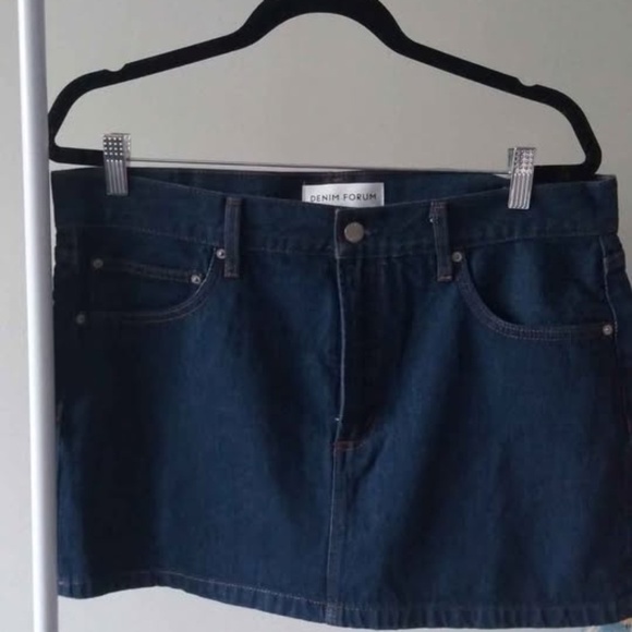 ARITZIA-DENIM FORUM The '90s Ricci Denim Skirt Size 31 - Picture 2 of 5